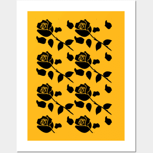 Black roses Posters and Art